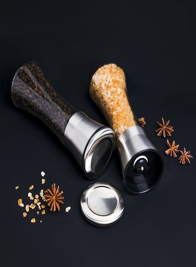 Catron Adjustable Coarseness, Ceramic Sea Pepper Mills,Pepper Grinder or Salt Shaker Pack- 1 for Professional Chef Spice Mill Stainless Steel Adjustable,Steel and Pepper Grinder (CT-65-RON) - Image 2